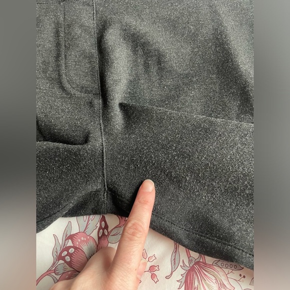 Betabrand Classic Straight Leg Dress Pants Charcoal Large Petite Office Workwear - Picture 8 of 11